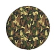 thumbnail image 3 of Rv Spare Tire Cover 14 inch - Rabbit Green Camouflage Tire Covers for Trailers, Adjustable Camper Spare Tire Cover, 3 of 7