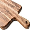 thumbnail image 6 of Wooden Circular Cutting Boards with Handle, Meat, Cheese, and Vegetable Cutting Boards, Decorative Wooden Service Boards for Kitchens and Dining Akmoler | Bw, 6 of 9