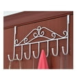 thumbnail image 3 of Casewin Over the Door Hooks - 7-Hook Rack - Door Hanger Hook for Hats, Coats, Towels, Jackets, Bags - Organizer Hangers Rack for Bathrooms, Bedroom, Kitchen, Back Door (Bronze), 3 of 5
