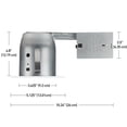 thumbnail image 4 of Globe Electric 4 in. White IC Rated Recessed Lighting Kit (4-Pack), LED Bulbs Included, 90951, 4 of 4