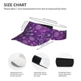 thumbnail image 3 of Balery Purple Snowflakes Sport Wear Athletic Visor Sun Sports Visor Hat Visor Adjustable Cap for Women and Men (One Size), 3 of 7