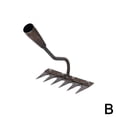 thumbnail image 1 of 5/6/7/8 Teeth Carbon Steel Garden Weeding Rake, Garden Rakes Metal Heavy UK, 1 of 8