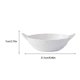 thumbnail image 4 of Injueey Ensaladera de orejas mate, de cerámica Irregular para servir, freidora de aire resistente al calor de estilo Simple, Mostrada Blanco, 4 of 6