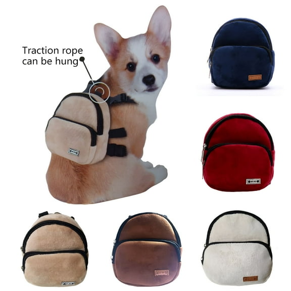 GASTROPOD Dog Harness Backpack with Zipper Adjustable Quick Release Mini Size Outdoor Walking Pet Self Carrier Bag