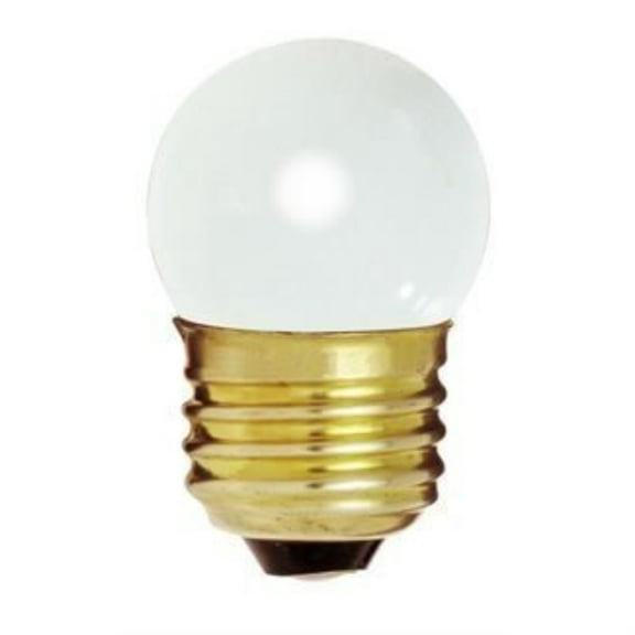 Bulbrite 702007-7.5S11W - White 7.5 Watt S11 Light Bulb, 130 Volt Long Life