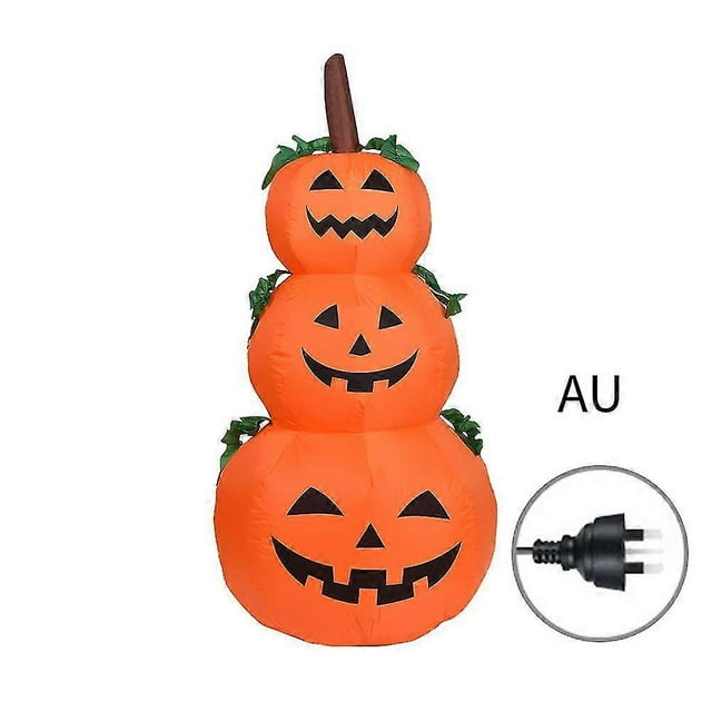 Halloween Inflatable Pumpkin With Led Lights Outdoor Halloween Decor Horror
