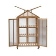 thumbnail image 4 of Expert Gardener Wooden Frame Greenhouse With Secure Locks For Indoor and Outdoor - Backyard Use, 4 of 12