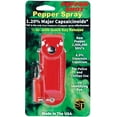 thumbnail image 3 of Pepper Shot 1.2% Mc 1/2 Oz Pepper Spray Leatherette Holster And Quick Release Keychain Blue, 3 of 5