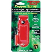 Pepper Shot 1.2% Mc 1/2 Oz Rhinestone Leatherette Holster And Quick Release Keychain Purple