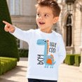 thumbnail image 2 of WXFAZCVU Toddler Boys Long Sleeve Dinosaur Shirts Kid Cute Graphic T-Shirt Everyday Wear Size 3 Years, 2 of 4