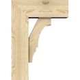 thumbnail image 3 of Ekena Millwork 8"W x 20"D x 28"H Balboa Block Rough Sawn Bracket w/ Offset Brace, Douglas Fir, 3 of 25