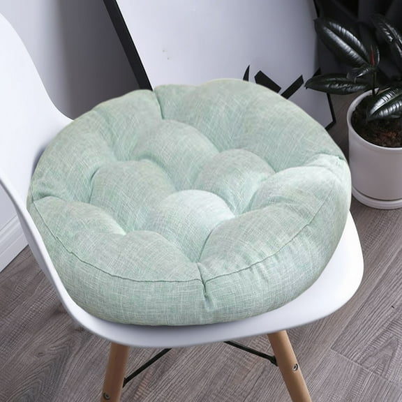 Vfedsrsge Green Thickened Foam Chair Cushion - 16.5in Polyester Seat Pad, Soft Supportive for Kitchen Dining & Patio Chairs with Shape Recovery