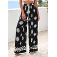 thumbnail image 3 of PRETTYGARDEN Women's Wide Leg Palazzo Pants Summer Boho Floral Trousers Spring Flowy Beach Vacation Clothes Resort Wear, 3 of 10