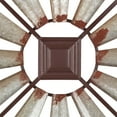 thumbnail image 6 of DecMode Silver Metal Distressed Galvanized Windmill Wall Decor with Rust Frame, 6 of 14