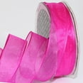 thumbnail image 2 of The Ribbon People Shimmering Fuchsia Pink Crystal Wired Edge Craft Ribbon 1" x 54 Yards, 2 of 3
