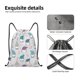 thumbnail image 4 of Fotbe cute winter Gnome Bolsa Mochila con Cordón Estampada, Bolsa de Gimnasio Deportiva, Bolsa Cinch, Bolsa con Cordón para Hombres y Mujeres-Medium, 4 of 6