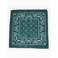 thumbnail image 2 of Cowboy Cotton Dozen Bandana Scarf Paisley Solid 12 Pack, Paisley Forest, 2 of 4