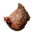 thumbnail image 4 of Escultura de pollo de granja artificial que simula una granja, para uso interior y exterior. marrón, 4 of 9