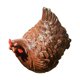 thumbnail image 4 of Adorno decorativo de modelo de gallina, estatua de artesanía extraíble, accesorios para fotos, pollo simulado marrón, 4 of 9
