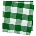 thumbnail image 2 of Contemporary Home Living Set of 6 White and Shamrock Green Checkered Square Over-Sized Napkins 20", 2 of 2