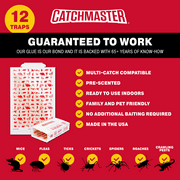 حزمة قيمة Catchmaster مصائد الآفات المنزلية الصلبة 12 عدد