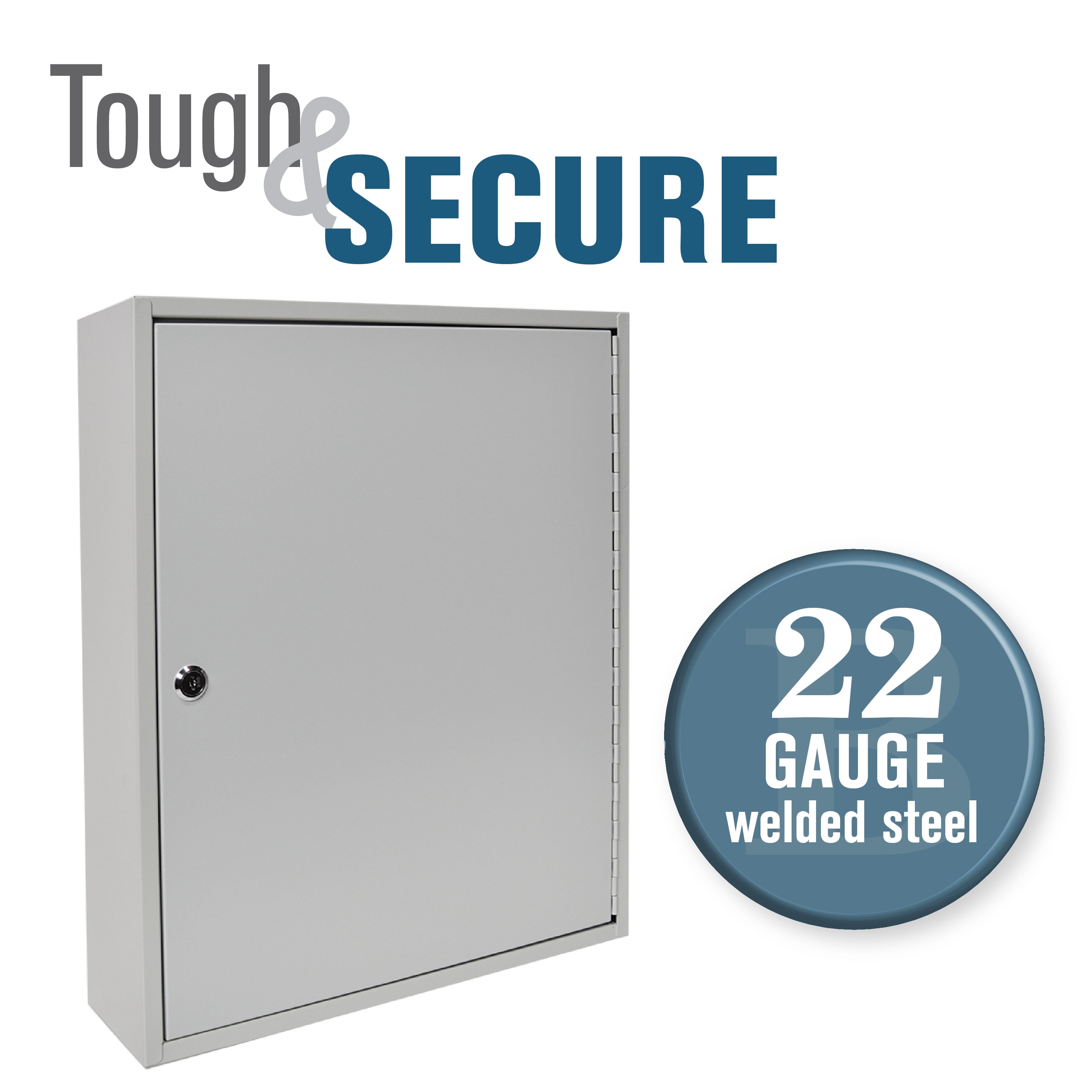 200 Key Cabinet - Single Lock Welded 22 Gauge Steel Construction