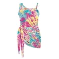 thumbnail image 6 of Whosucclay Rainbow Tie-Dye Pattern Girls Swimwear One Piece, Removable Bra Quick Dry Girls Swimsuit for Vacation, 9-10 Years Old, 6 of 10