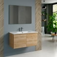 thumbnail image 2 of DAX Malibu Engineered Wood Single Vanity Cabinet, 36", Oak, 2 of 2