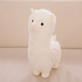 thumbnail image 3 of Juguete de peluche de alpaca, animal de peluche de llama, muñeca grande de 38 cm, almohada de felpa, regalo de Navidad para el día de San Valentín (blanco), 3 of 4