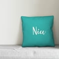 thumbnail image 2 of Creative Products Nice in Teal 18x18 Spun Poly Pillow, 2 of 2