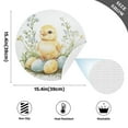 thumbnail image 3 of Round Placemats Plate Mats 15 Inch Non-Slip Heat Resistant Washable PVC Set Table Decoration for Kitchen Dining Easter Chick with Eggs, 3 of 6