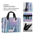 thumbnail image 4 of FORMRS 16" Laptop Bag Carrying Sleeve Case with Handle Travel Shoulder Briefcase, Purple Night Deer, 4 of 8