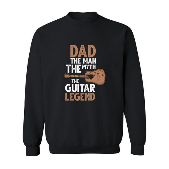 Dad The Guitar Legend Sweatshirt Men -SPIdeals Designs, Male Large