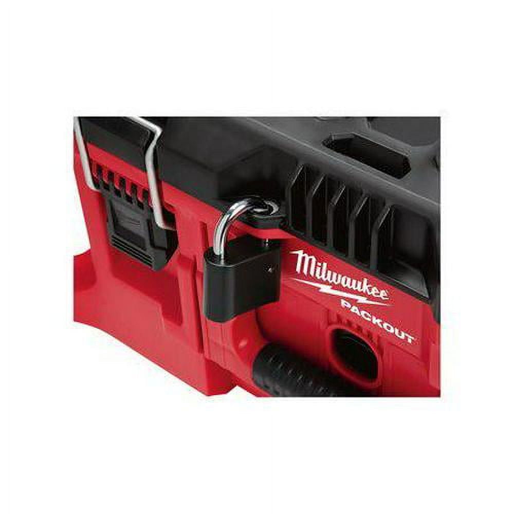 Milwaukee Tool PACKOUT Large Tool Box, Polymer, Black/Red, 22 in W x 16-1/4 in D x 11 in H