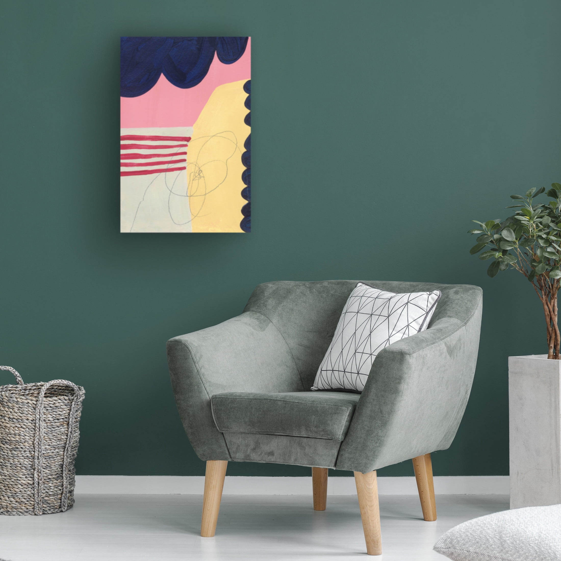 Canvas Wall Art - Bronwyn Baker 'Heavy Sky' Wall Art for Living Room, Bedroom, or Office Décor by Trademark Fine Art - 30 x 47 Inches