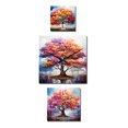 thumbnail image 2 of Designart "Maple Vibrancy Spectrum" Trees Extra large Clock For Office Décor - Large Traditional Wall Clock - Oversized Coral Wall Clock - Set Of 3, 2 of 6