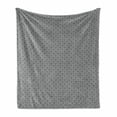 thumbnail image 1 of Abstract Soft Flannel Fleece Throw Blanket, Geometric Inspired Modernistic Pattern with Creative Motif Print, Cozy Plush for Indoor and Outdoor Use, 60" x 80", Grey Charcoal Grey, by Ambesonne, 1 of 5