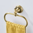 thumbnail image 5 of SIEYIO Wall Mount Brass Towel Ring Antique Retro Oval Towel Holder Rustproof Towel Rack, 5 of 9