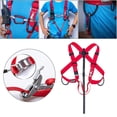 thumbnail image 4 of Arnés de seguridad perfecl para escalada en campamento Cinturón fijo ajustable rojo 2, 4 of 8