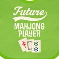 thumbnail image 4 of Inktastic Future Mahjong Player Boys or Girls Baby Bib, 4 of 4