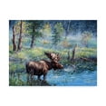 thumbnail image 1 of Trademark Fine Art 'Moose Painting' Canvas Art by Jeff Tift, 1 of 3