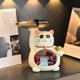 thumbnail image 5 of Bandeja de almacenamiento de estatua de gato moderna, adorno de estatuilla en miniatura, plato de dulces, organizador de escritorio artesanal, Gloria Llavero de estatua de resina, 5 of 8