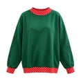 thumbnail image 4 of Womens Polk Dot Long Sleeve Sweatshirts Fall Trendy Pullover Causal Loose Fit Tops, 4 of 4
