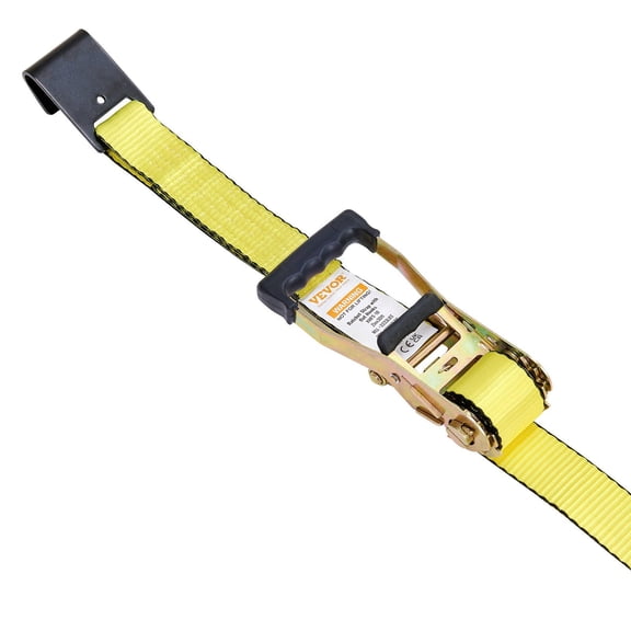 HCY Ratchet Tie Down Straps (10PK), 10000 lb Break Strength, Endless Ratchet with 10 Premium 2" x 30' Tie Downs Heavy Duty, Track Spring Fittings for Moving Securing Cargo, Appliances, Motorcycle