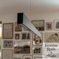 thumbnail image 4 of Hunter - Canoga 1-light Matte Black, Extra Large Chandelier, Dimmable, Modern Style, Linear Shaped, for Bedrooms, Dining, Living Rooms - 13122, 4 of 12