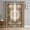Brown, variant on Red Boho Semi Sheer Curtains 45 Inch Length 2 Panels Set, Multicolored Colorful Tainted Pattern Tribal Sheer Kitchen Curtain Privacy Voile Window Curtain for Living Room Bedroom Rod Pocket Drapes