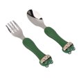 thumbnail image 1 of Cute Toddler Fork and Spoon Set Shaped Spoons with PP Handle Stainless Steel Tableware for Feeding Training Attractive Cartoon Design Promote Self Feeding Skills, 1 of 8