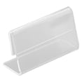 thumbnail image 3 of LEFU 40 Pack Acrylic Sign Display Holders Mini Name Card Tag Label Stand Brackets Transparent L-Shape for Business Conference Office Hotel 6 Sizes Optional, 3 of 10