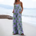 thumbnail image 2 of Lorytime St. Patrick's Day Womens Jumpsuits Casual Patterns Green Romper with Pockets Wide Leg Hoilday Overalls Outwear, 2 of 6