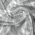 thumbnail image 5 of Ambesonne Muted Colors Valance Pack of 2, Greyscale Leaves Art, 42"X18", Dark Grey and Pale Taupe, 5 of 5